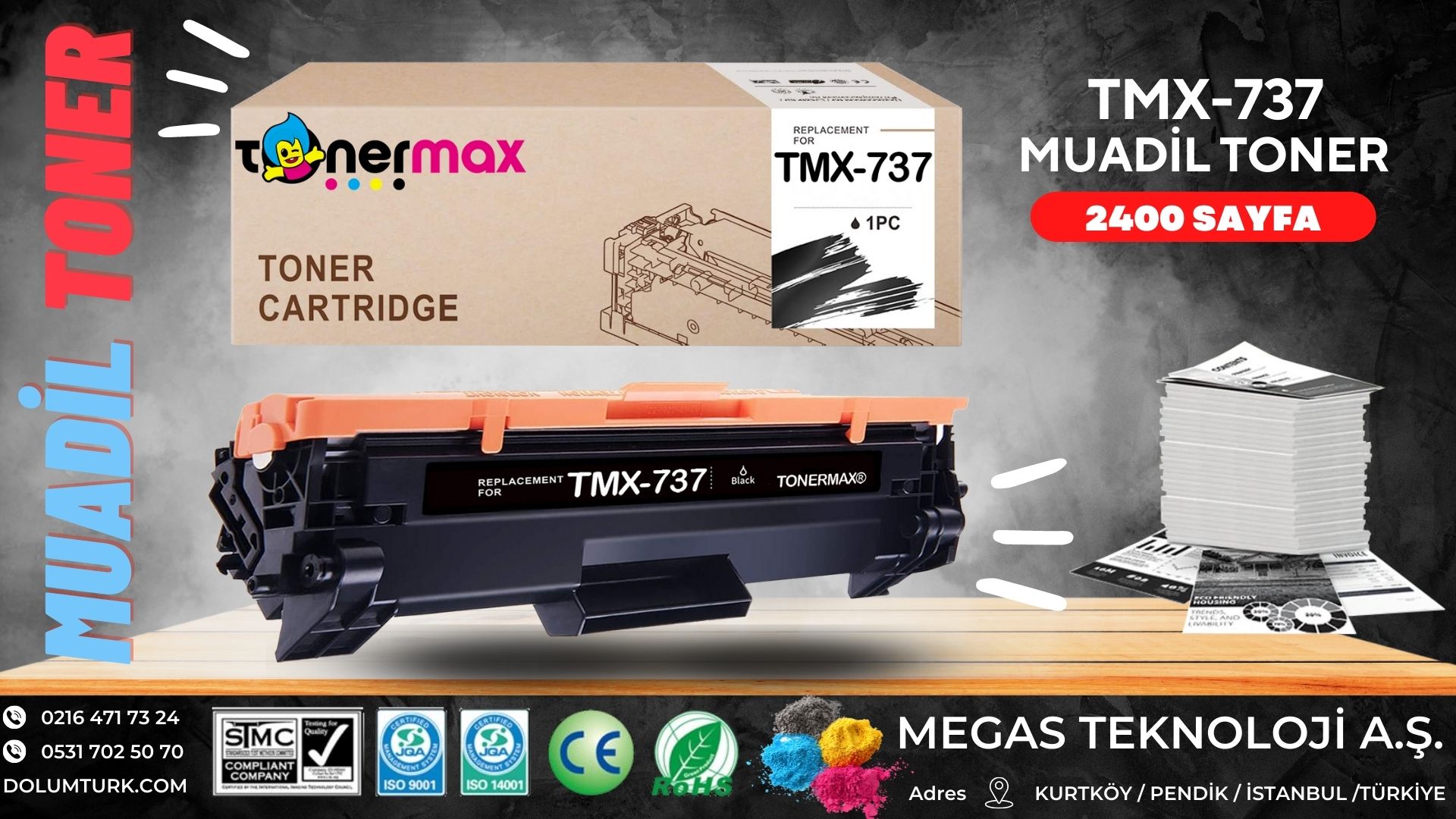 CANON CRG-737 MUADİL TONER